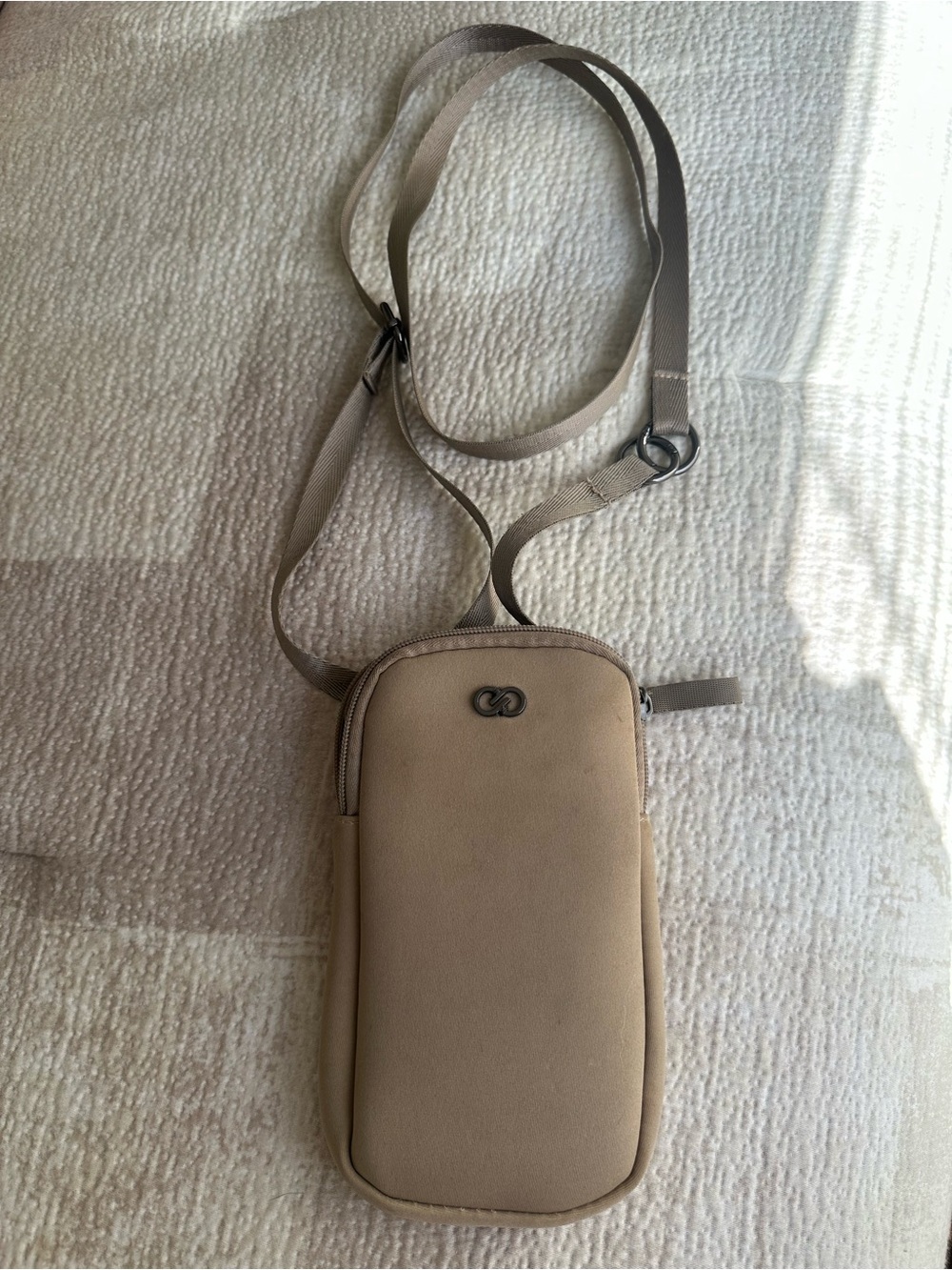 CALIA by Carrie Underwood Beige Crossbody Phone Pouch